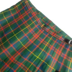 KiltMaker Small 100% Wool Green/Red Hector Russell Made in Scotland